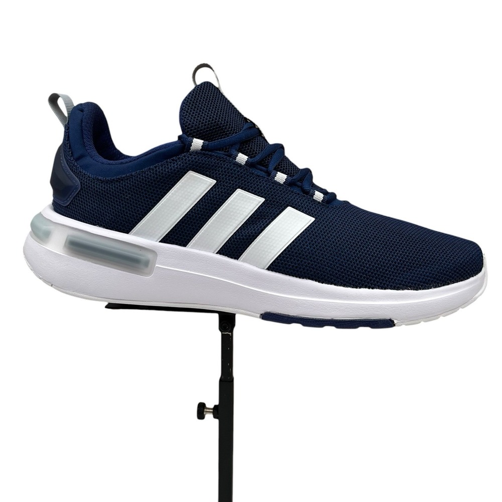 adidas Racer TR23 Mens Running Shoes Size 11.5 Navy Blue White Athletic Comfort
